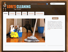 Tablet Screenshot of loriscleaning.com